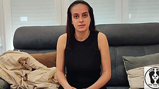 Check out this new 18yo amateur model Leyla Kixx in her first interview and casting session