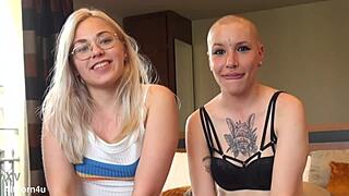 hey selvaggia and ivy dive into each other's wet pussies with toys and fingering orgasms