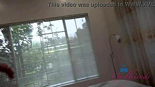 Gracie Gates' Huge Natural Tits Bounce in Deep Creampie POV