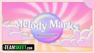 Watch melody marks get her ass pounded and pussy licked hard