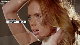 Naughty maid Holly Molly leaks creampie after rough maid pounding.