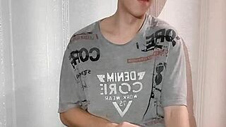 check out this twink trying anal play with legs wide open in a fun solo session