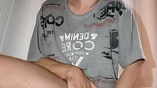 check out this twink trying anal play with legs wide open in a fun solo session