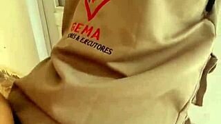 damn that colombian engineer nataly's perfect teen ass gettin doggystyled before work