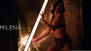 milena ray tempts handsome stranger into steamy passionate hookup