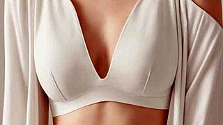 cute lingerie models pose barefoot showing off panties and feet