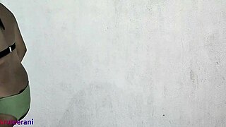 Olive Bikini Explodes! Indian Shemale Crossdresses In Lingerie Teasing Her Monster Cock!