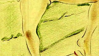 Vintage Cartoon Erotic Scenes With Hairy Retro Beauties