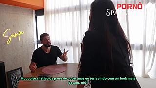 hot young brunette brazilian teen rides monster cock doggystyle to save humanity with juicy pussy