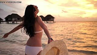 Ever wonder why bikini babes relax so seductively in the country?