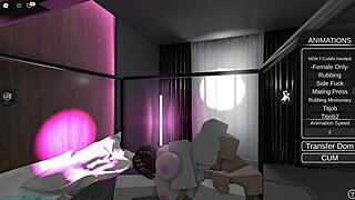 Roblox slut parties too rough missionary blowjob cum for 18+ bitch