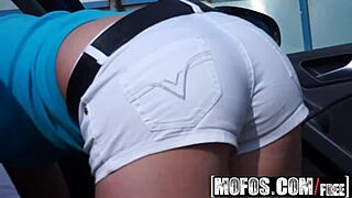 tracy anderson gives full works in public pickup scene