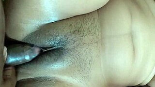 Hot malaysian chubby babe spreads legs for missionary monster cock creampie