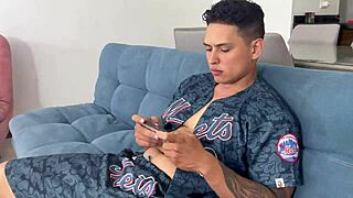 big ass latina sucks my cock deep while i finger her then doggystyle hard fuck