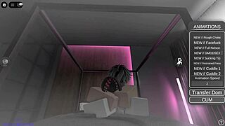 Roblox slut parties too rough missionary blowjob cum for 18+ bitch