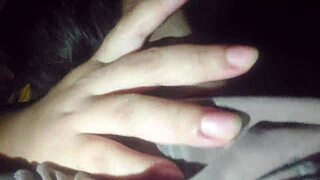 horny stepbrother gets quick sloppy blowjob from curvy latina teen