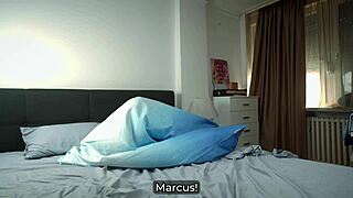 i got my stepmom stuck in the duvet and fucked her till face cumshot... damn!