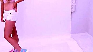 cutest teen with braces faces studio casting interview and sensual play