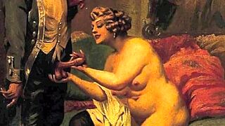 Vintage Cartoon Erotic Scenes With Hairy Retro Beauties