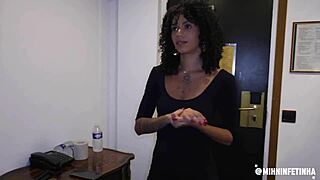 Watch This Athletic Latina Slut Ride Monster Cock Cowgirl Style!