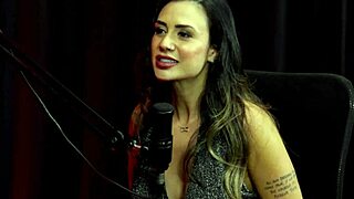 always such a sensual exhibitionist online she grabs every chance in fidelity test Taluane Boom watch on sheer red!!