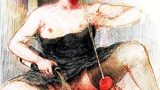 She discovers vintage erotic art from antique retro collections