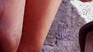 Risky backyard nude shower spied by neighbor leads to his thick cock creampie in me