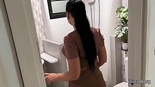 i couldn't resist pounding my naughty stepsis wet pussy in shower creaming her tight hole