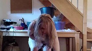 french mistress chains housewife slave for facesitting humiliation and vibrator torment