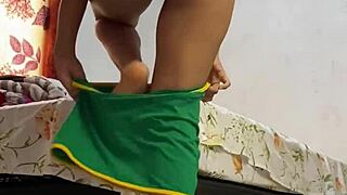 mexicana tetona alexia parades her big tits ass and pussy in tight miniskirt lingerie undressing in monterrey