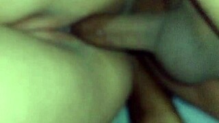 hubby's pal double creampies my fat colombian pussy lips