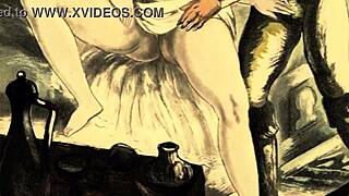 vintage erotic hairy beaver closeups in retro art style