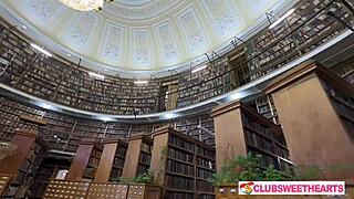 18yo lesbians turn library of lust into wet pussy licking orgy at clubsweethearts