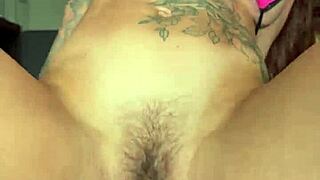 big boobed latina rides circumcised cock hard until she squirts everywhere