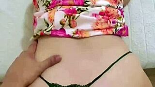 guy sneaks into chubby stepmom's room and ends up doggystyle pounding her huge wet ass