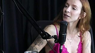 debora esteves spills all in naughty interview flashing sheer red outfit outdoors