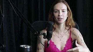 debora esteves spills all in naughty interview flashing sheer red outfit outdoors