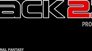 i fuck deep into one italian slut's pussy and gaping ass with monster cock