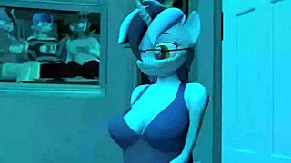 sexy earth and unicorn ponies dive into bedroom lesbian pussy play by anthroponiessfm