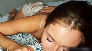 russian slut wakes for rough huge cock pussy slam