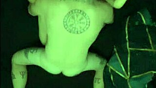 bird's eye view captures couple's intimate bedroom encounter