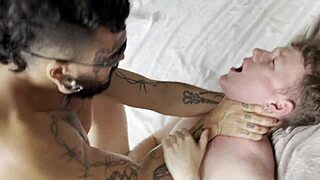 tattooed carioca pounds australian twink's tight ass raw