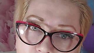 mature bitch dildos juicy pussy amid colorful balloons