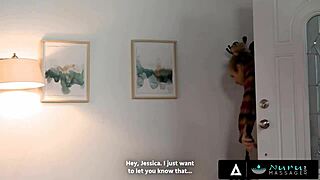 jessica ryan gives her neighbor that steamy nuru massage with oiled deepthroat and doggystyle