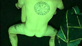 bird's eye view captures couple's intimate bedroom encounter