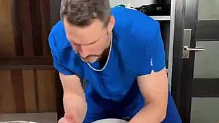 milf sasha's big boobs get oiled in tantric massage then huge facial cumshot