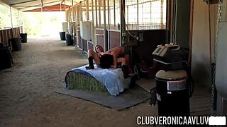 blonde babe devon lee rides tanned veronica avluv in playful encounter