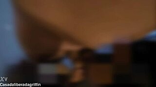 brazilian cuckold sucks bull's thick penis in swinger group