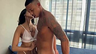 Headed to neighbor's for shower but he fucked my ass deep and came hard before wife arrived