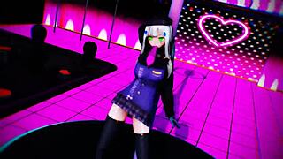 Watch HK416 squat erotic in monster XXX dance frenzy!